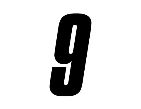 Zeronine Replica Klebenummern in versch. Größen