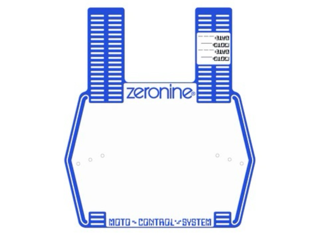 Zeronine VINTAGE Moto Control Plate in versch. Farben