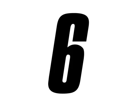 Zeronine Replica Klebenummern in versch. Größen