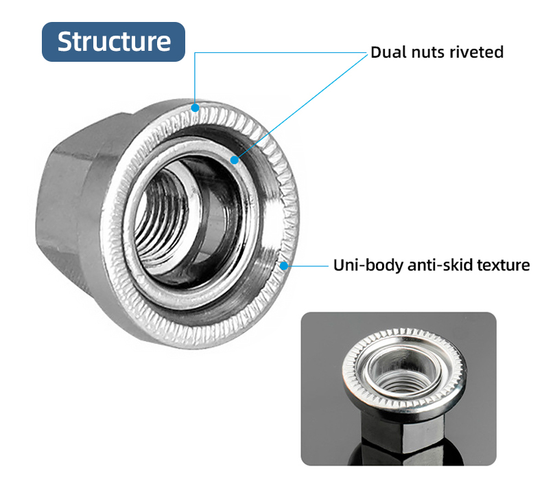 Achsmutter 3/8" (10mm) für Oldschool-Naben